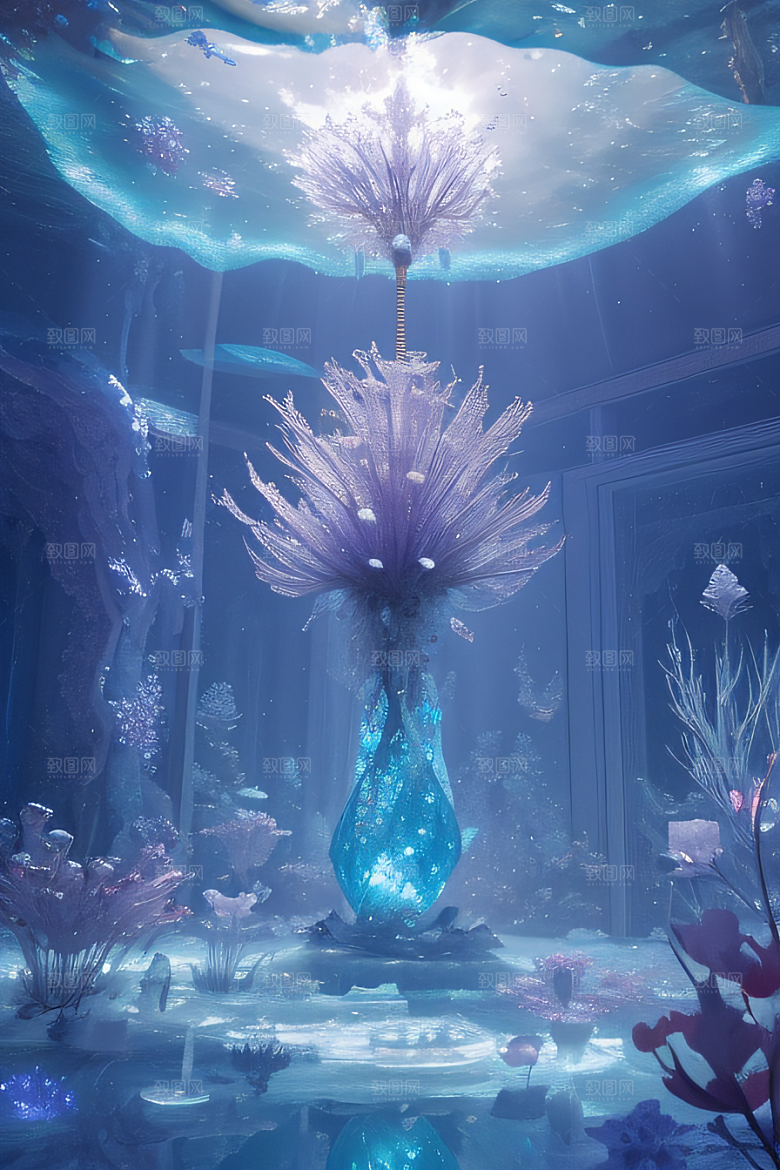 深海童话世界花朵盛开