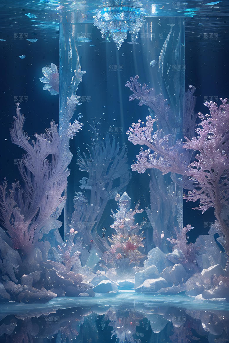 深海童话世界花朵盛开