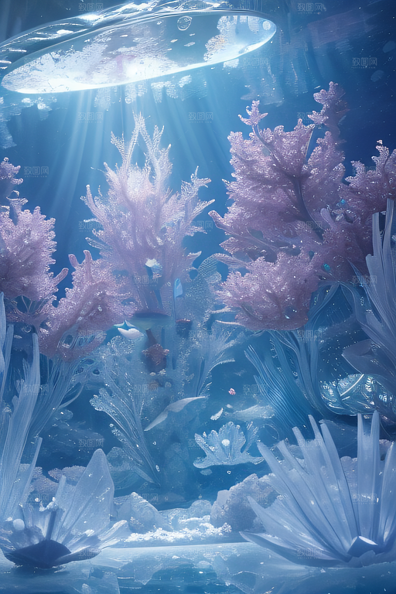 深海童话世界花朵盛开