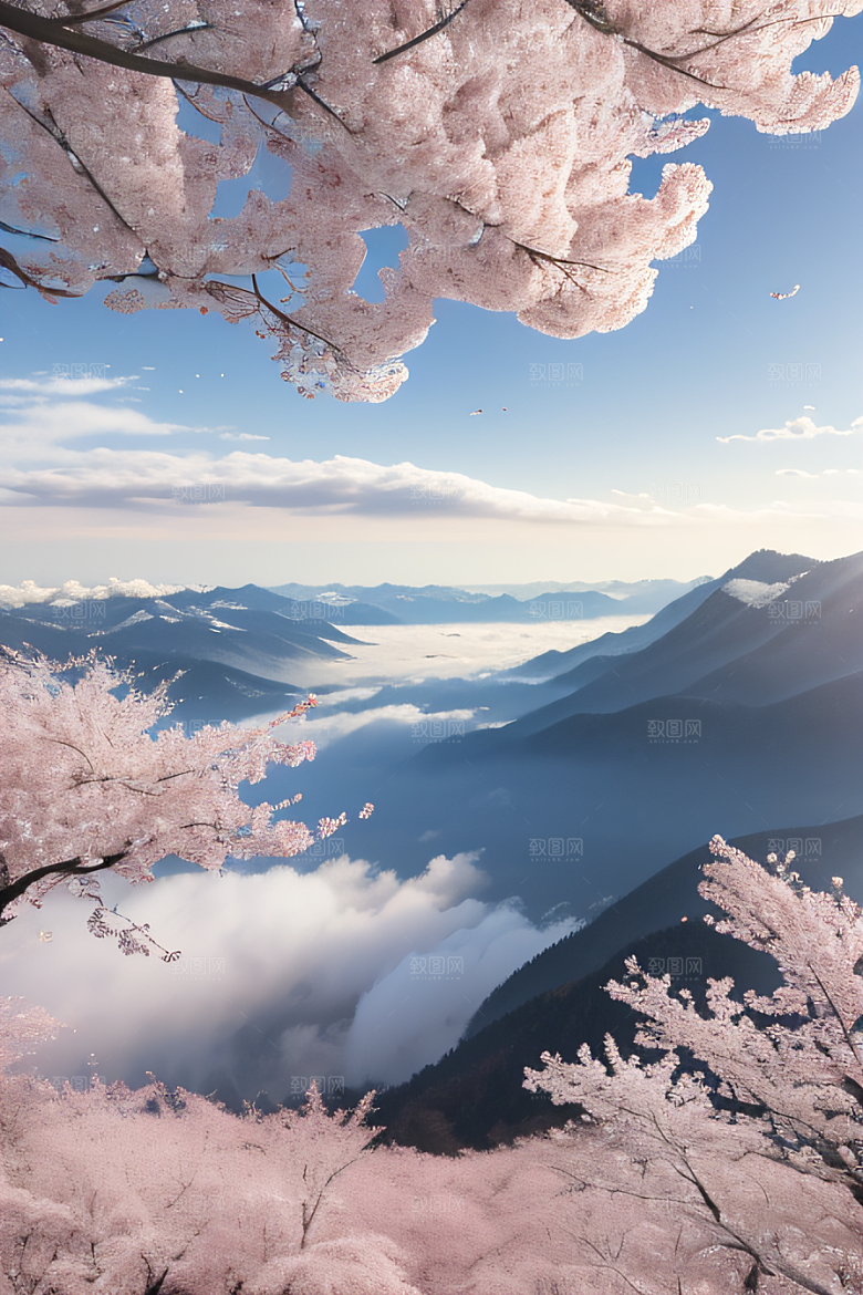 飘逸樱花云上皇宫