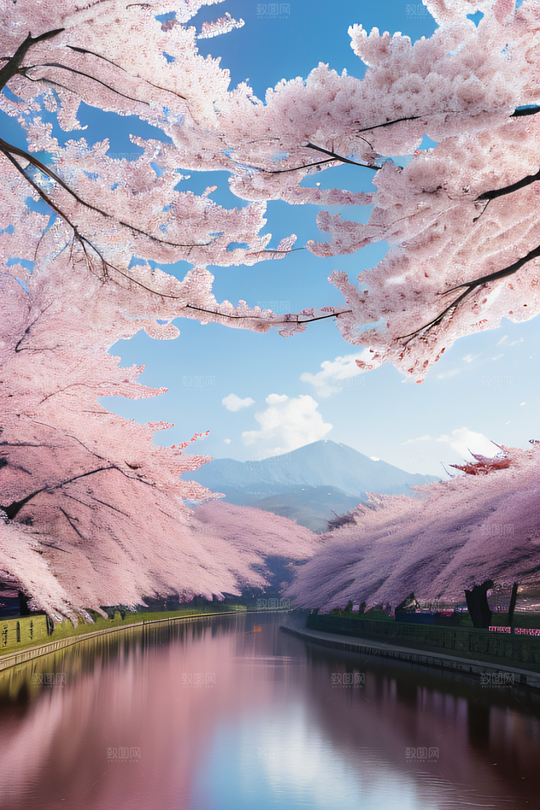 飘逸樱花云上皇宫