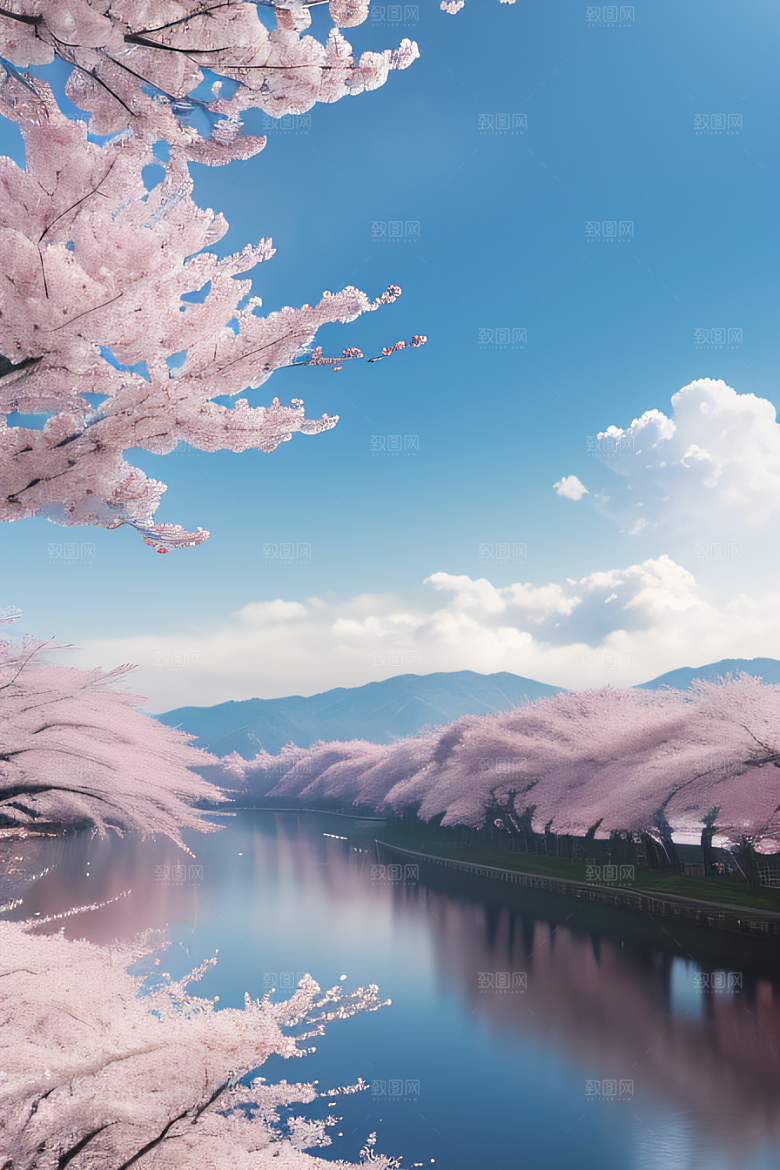 飘香樱花云上皇家殿堂