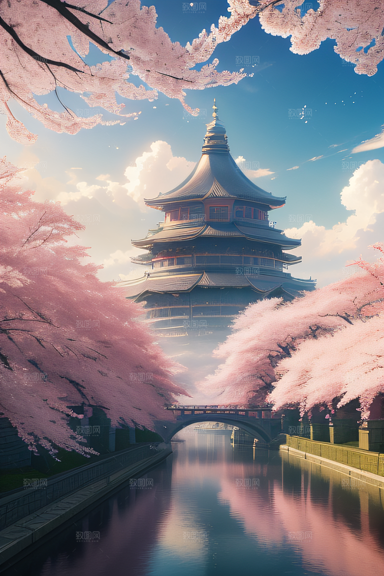 樱花梦幻云上皇家殿堂