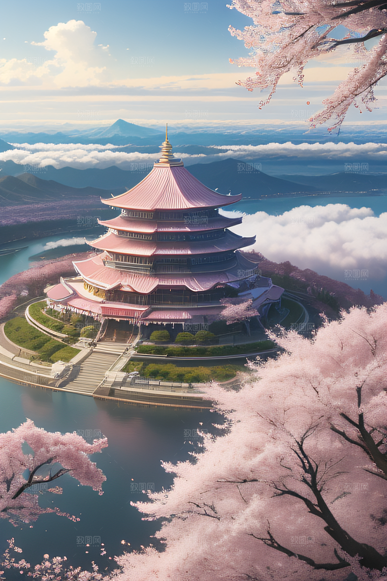 樱花梦幻云上皇家殿堂