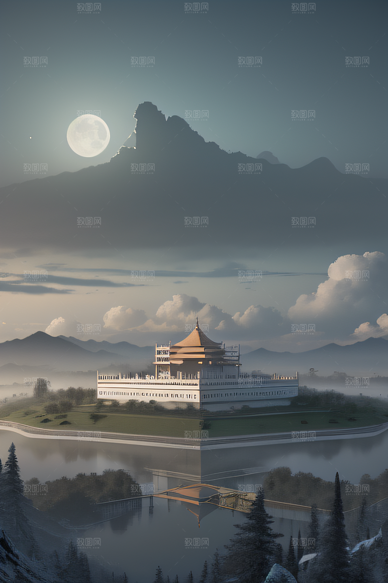 数字魔境梦幻非现实的塔吉马哈尔