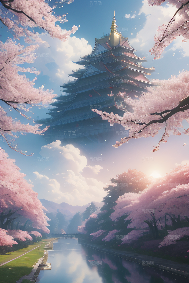 樱花梦幻云上皇家殿堂