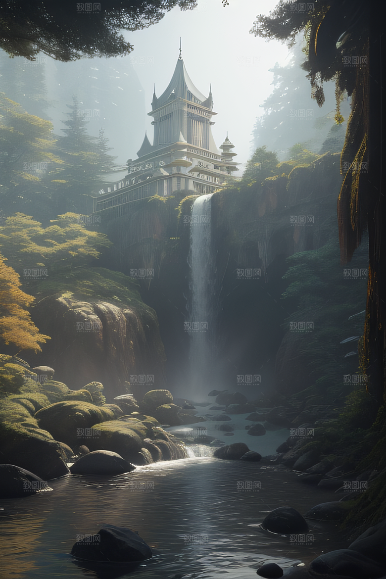 超写实细节描绘的玻璃宫殿