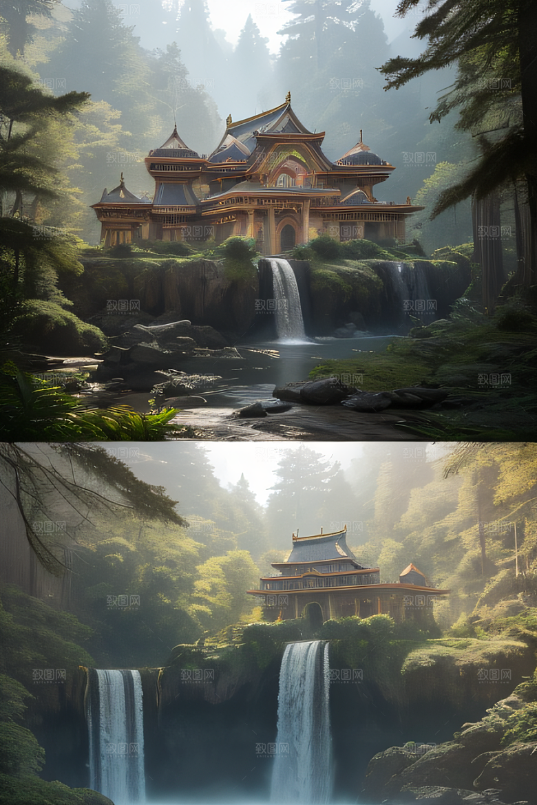 超写实细节描绘的玻璃宫殿
