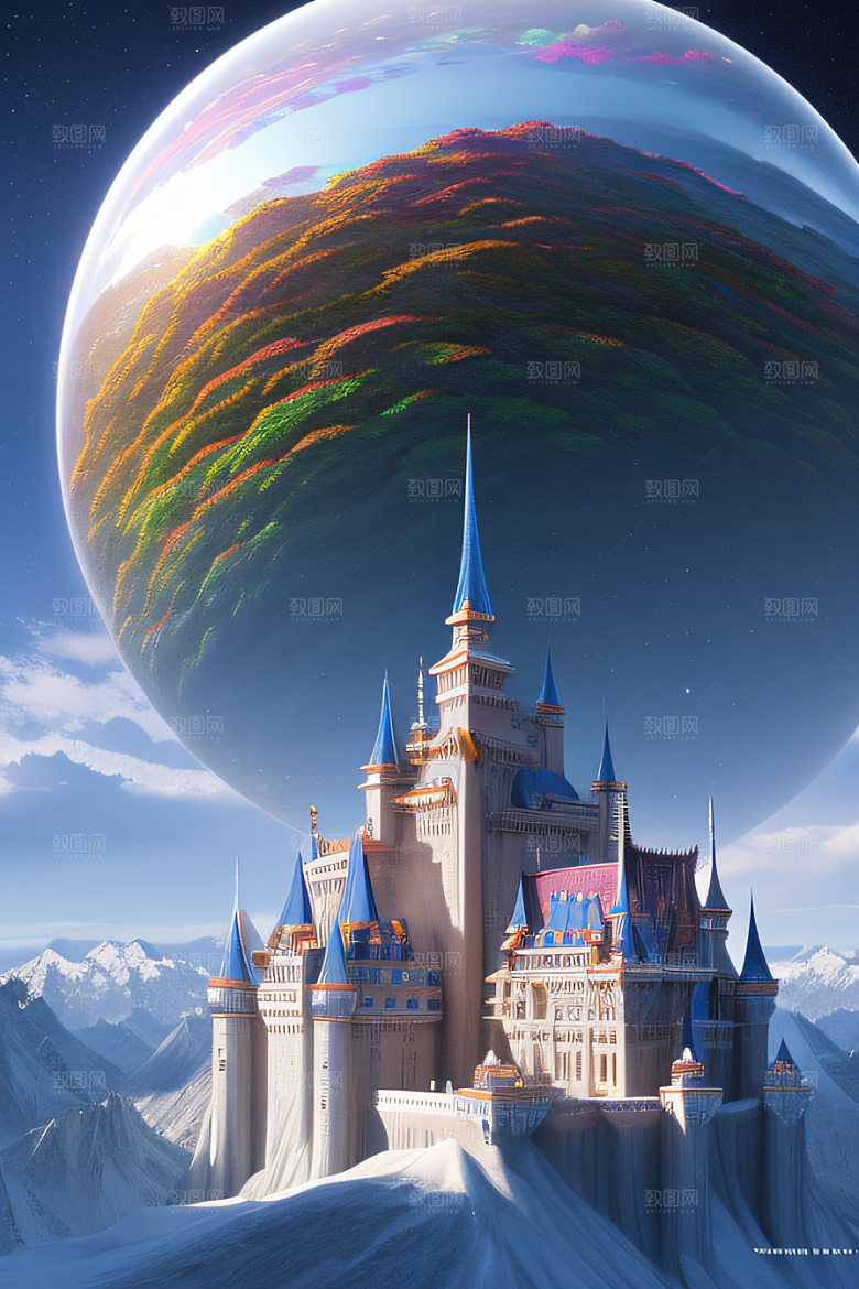 奇幻几何变形宫殿