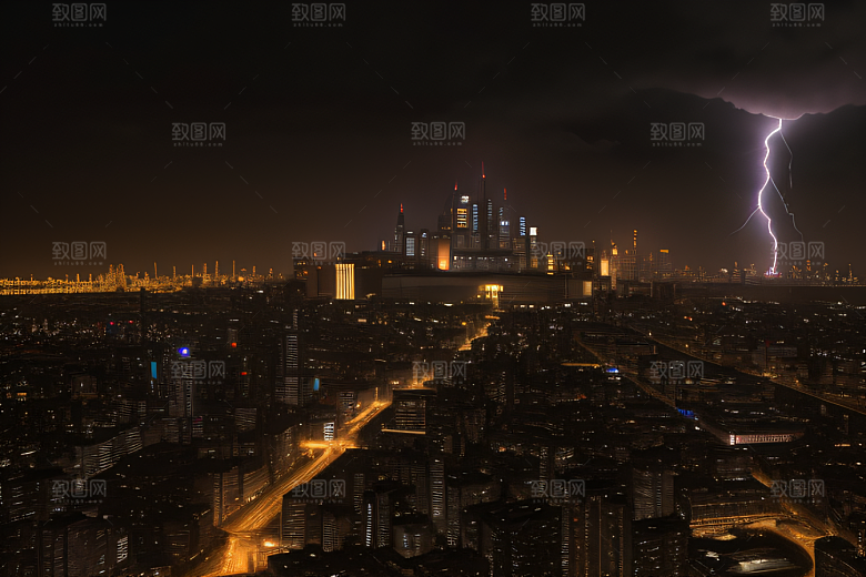 河流贯穿的海岸都市