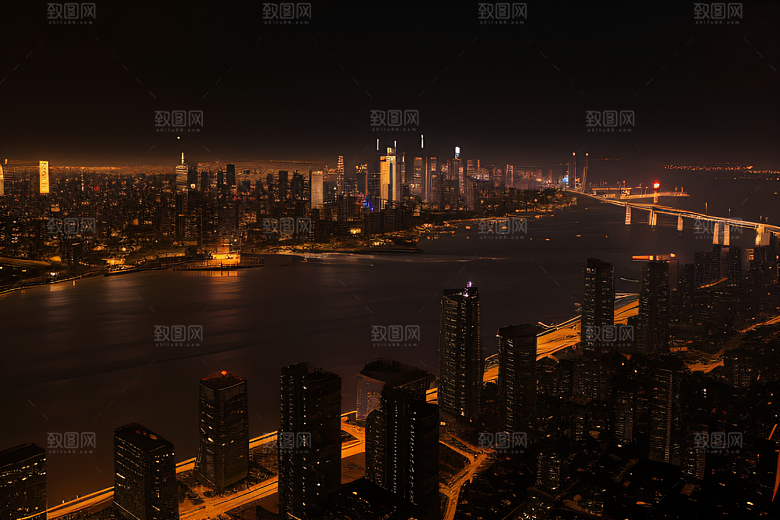 闪电屏障下的都市幻景