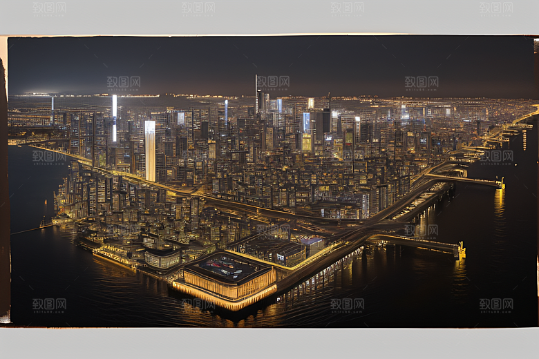 闪电屏障下的都市幻景