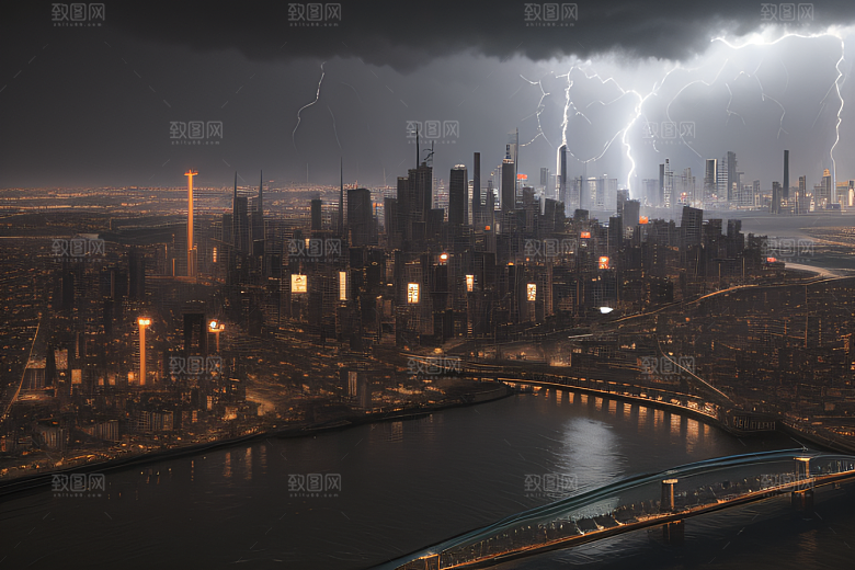 未来都市的挑战图案