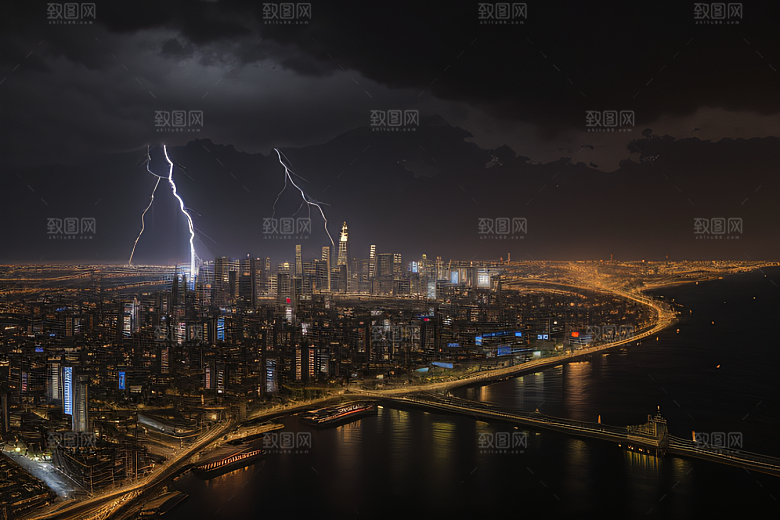 未来都市的挑战图案