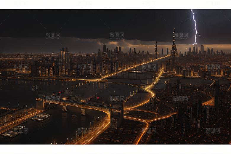 未来都市的挑战图案