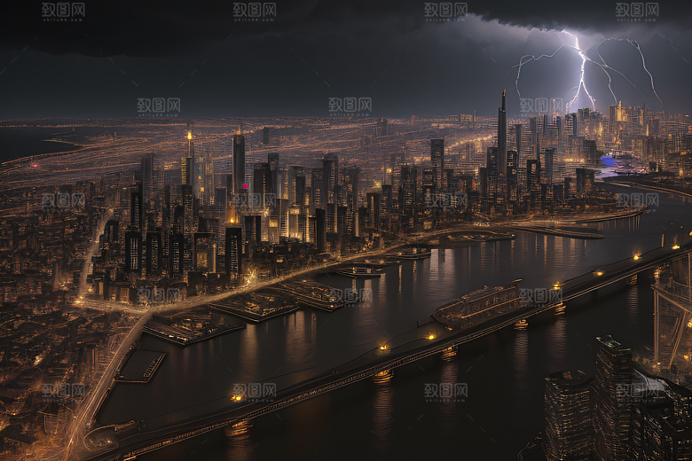 未来都市的挑战图案