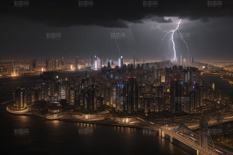 未来都市的挑战图案