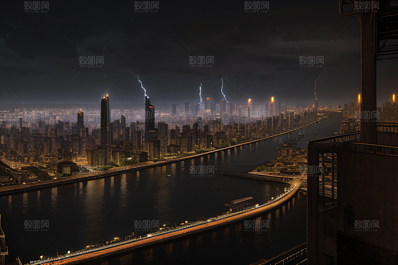 未来都市的挑战图案