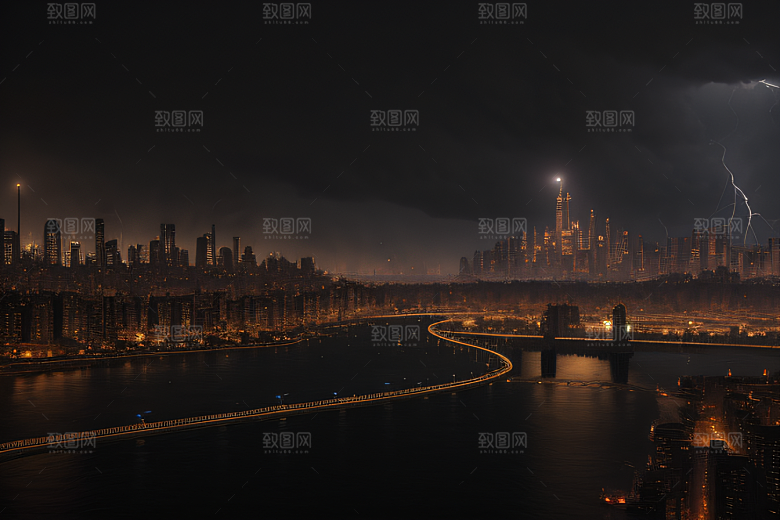 未来都市的挑战图案