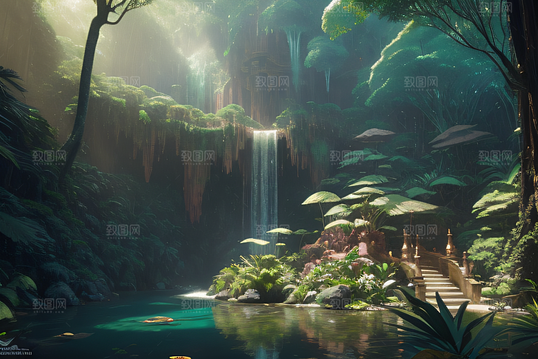 奇幻之境超写实细节描绘的奇幻世界