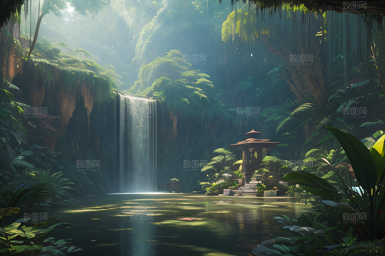超写实细节立体光影照亮的奇幻画面