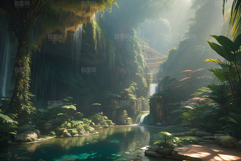 奇幻之境细致入微的超写实绘画