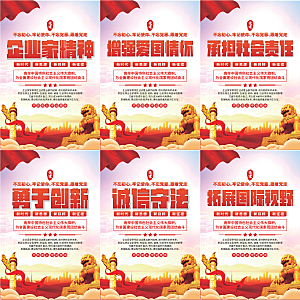 企业家精神党建海报系列