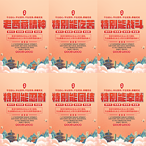 老西藏精神党建海报