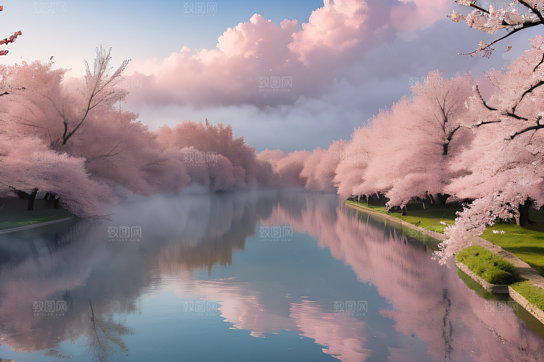 美轮美奂的中国宫殿画卷桃花湖泽无边