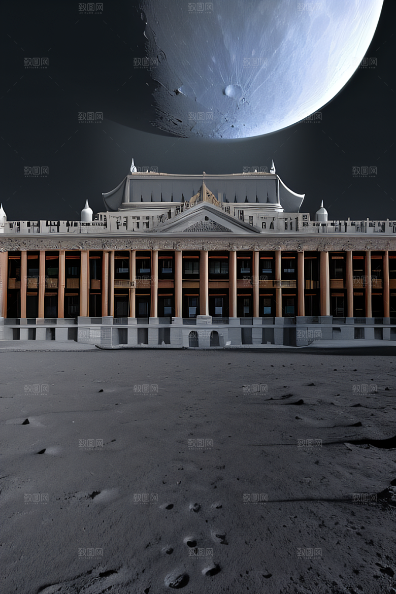 月球上的壮丽宫殿
