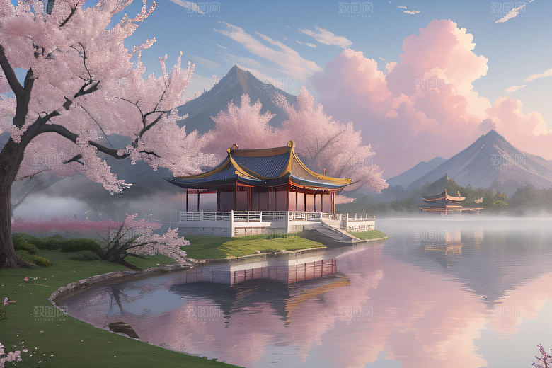 热门艺术作品中国宫殿美景的壮丽描绘