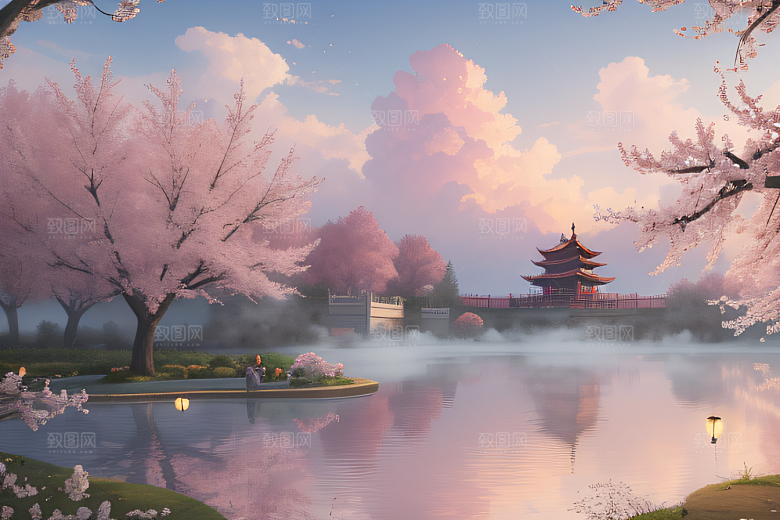 热门艺术作品中国宫殿美景的壮丽描绘