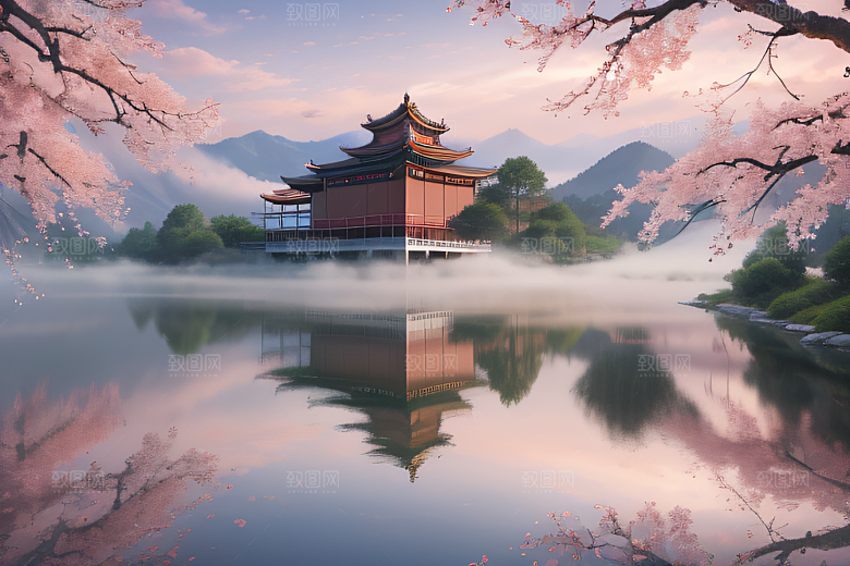 热门艺术作品中国宫殿美景的壮丽描绘