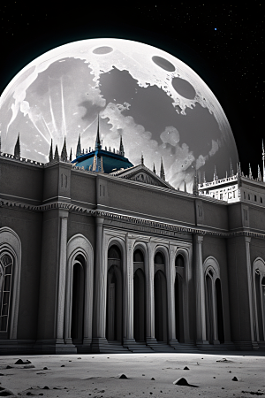 梦幻中的月球宫殿