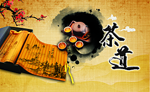 旗袍素材传统文化高清海报