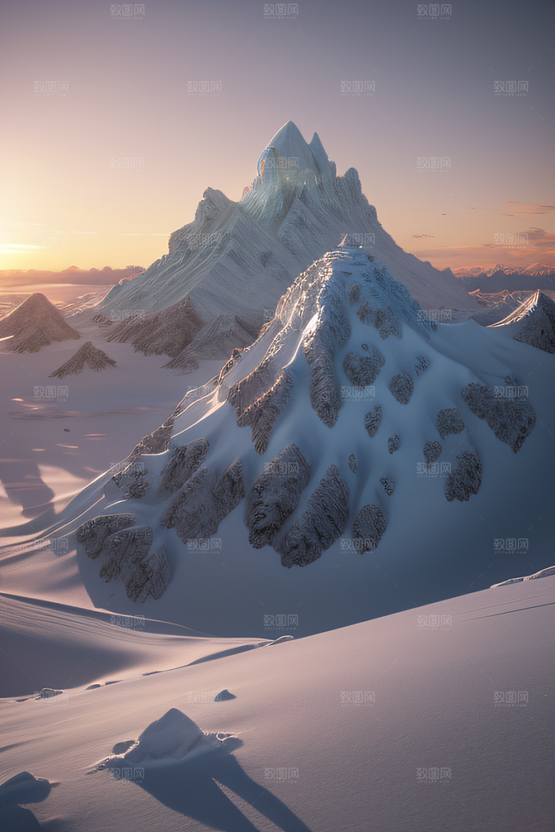 冰雪覆盖的电影场景