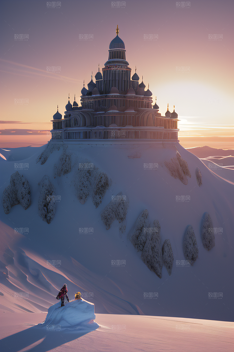 梦幻般的冰雪宫殿