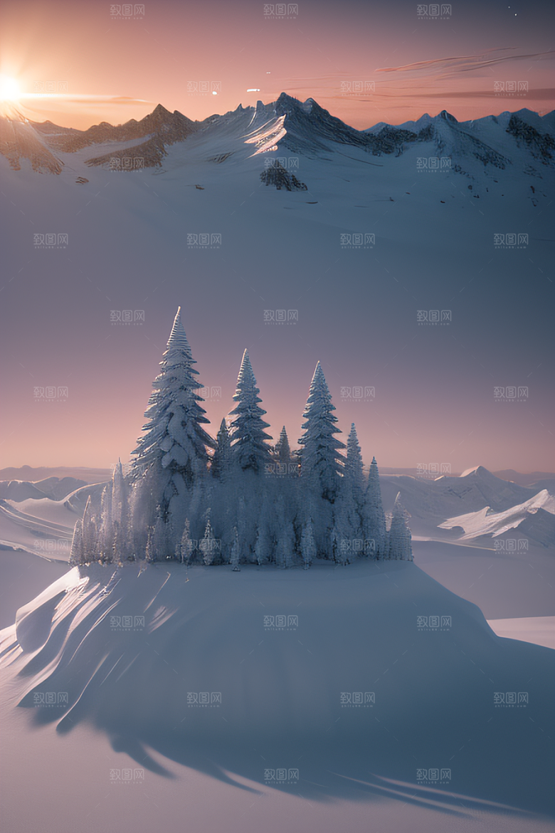 梦幻般的冰雪宫殿