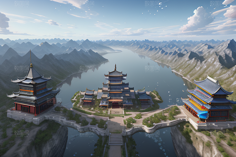 冰雪中的神秘氛围