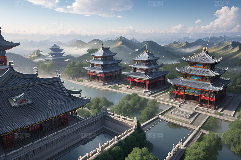 冰雪中的神秘氛围