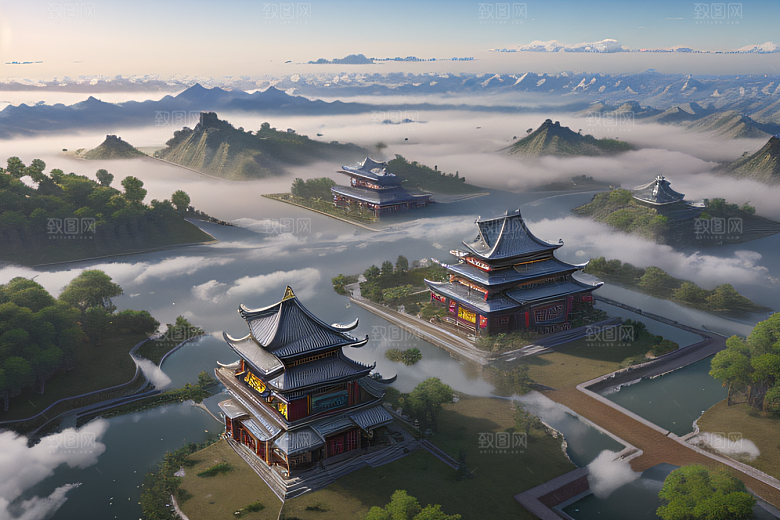 冰雪中的神秘氛围