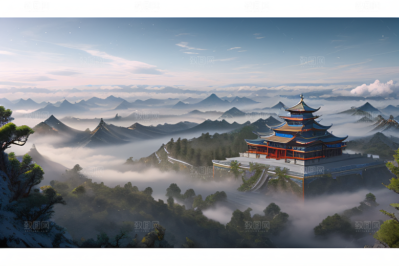 冰雪中的神秘氛围