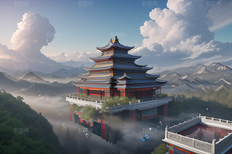 冰雪世界的壮丽景观
