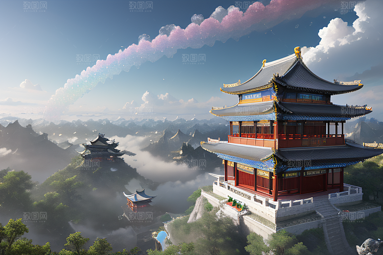 冰雪世界的壮丽景观