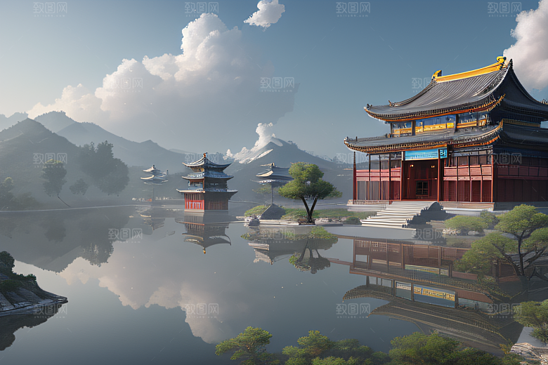 冰雪覆盖的电影场景