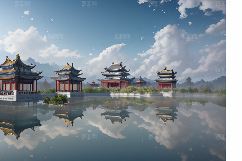 冰雪覆盖的电影场景