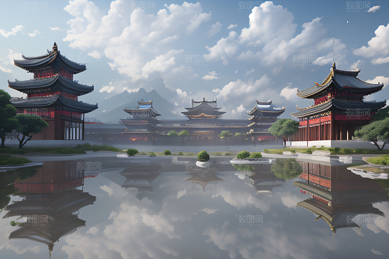 冰雪覆盖的电影场景