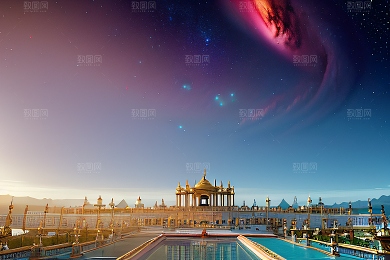浩瀚海洋巨型玫瑰宫殿壮丽登场