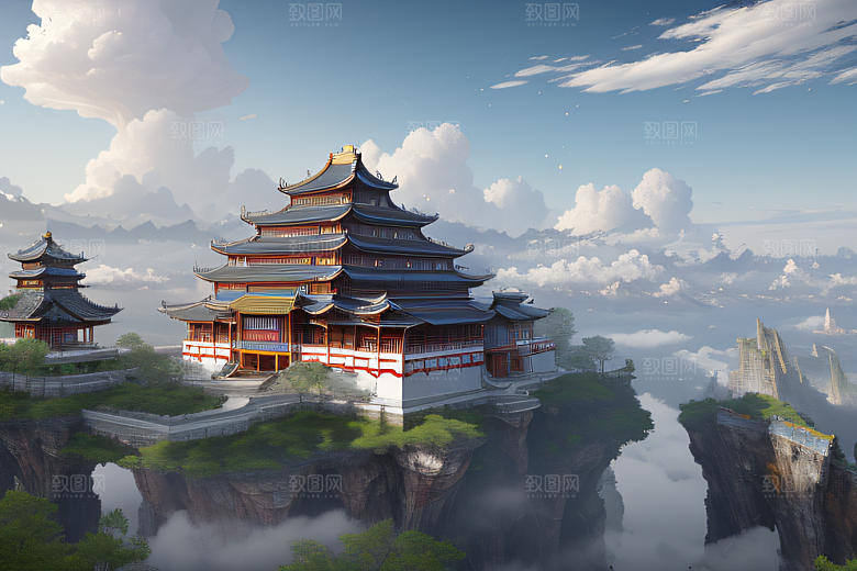 冰雪覆盖的电影场景