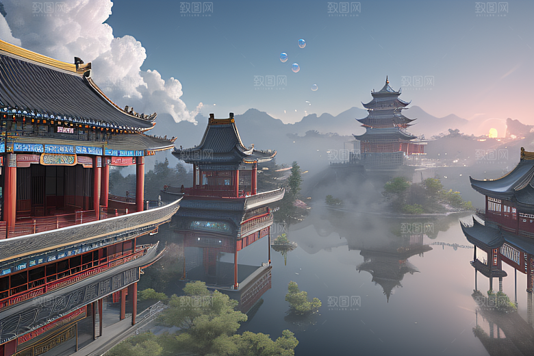 冰雪覆盖的电影场景